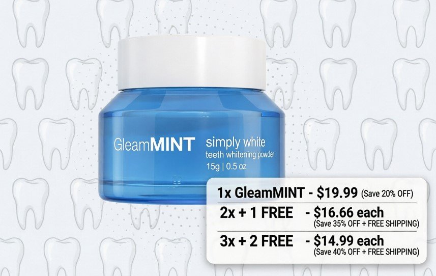 Gleam Mint Whitening Powder