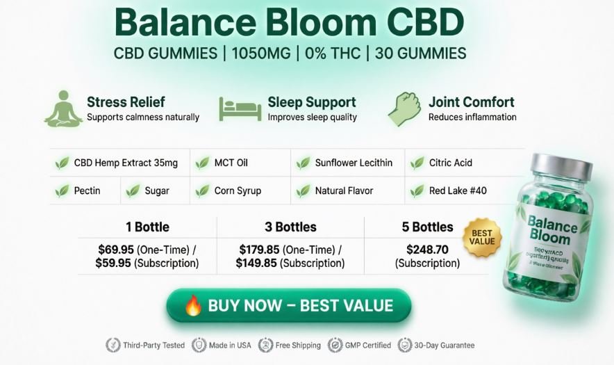 Balance Bloom CBD Hemp Gummies Reviews Balance Bloom CBD Gummies Reviews