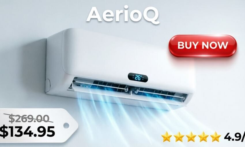 AerioQ Portable AC showcasing its compact