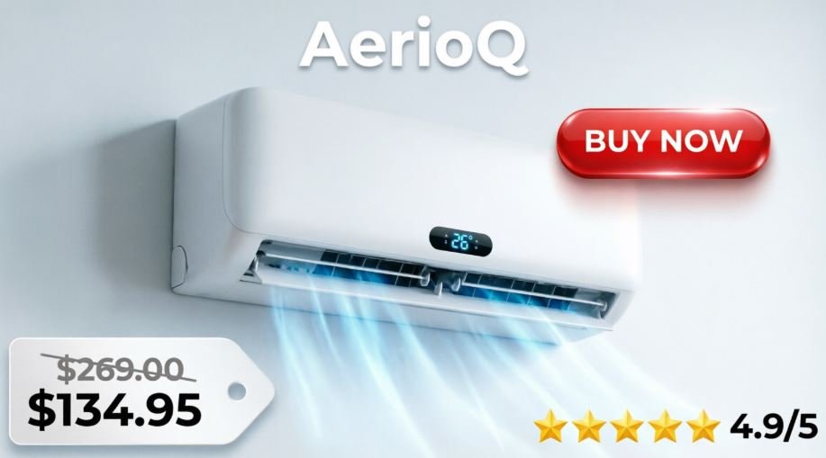 AerioQ Portable AC showcasing its compact
